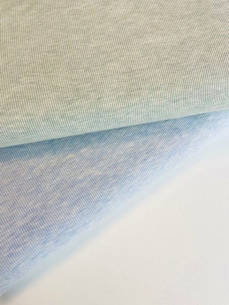 hellblau blau rippen jersey ripp natürlich stoff ribstrick  jersey